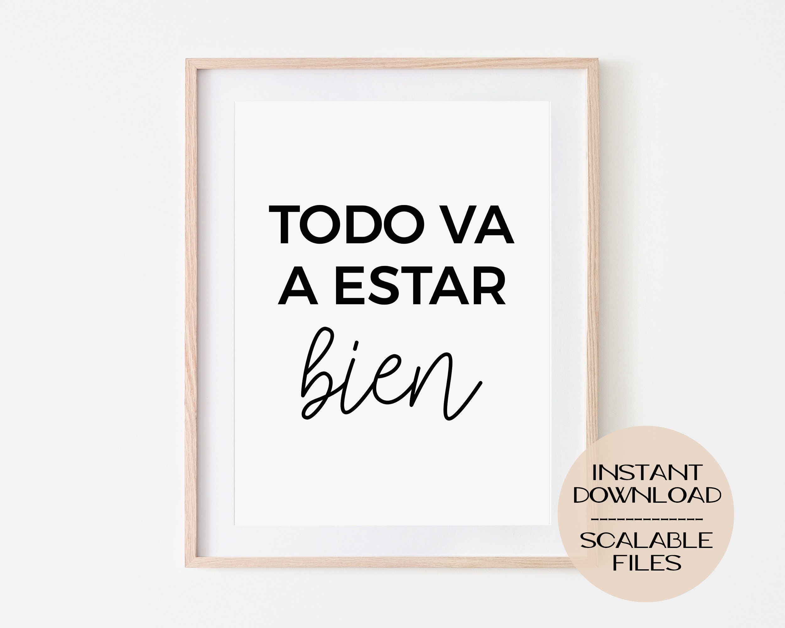 Vienen Cosas Buenas Digital Printable Poster Print (Download Now