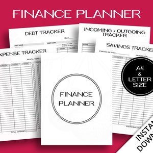 Printable Finance Planner Chic and Minimalist Bullet | Etsy