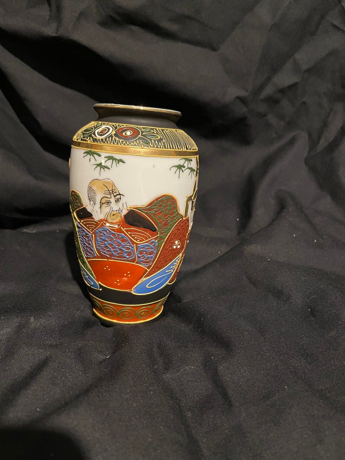 Japanese Moriage Dragon Ware Hand Painted Porcelain Small Vase Etsy