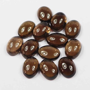 Natural Smoky Quartz Oval Cabochon 3x5,4x6,5x7,6X8,7X9,8X10,9x11,10X12,10X14,12X16,13X18,15X20MM Loose Smoky Quartz Gemstones For Jewelry