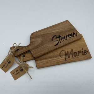 2x Raclette boards personalized with engraving