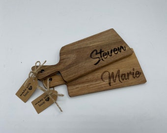 2x Raclette boards personalized with engraving