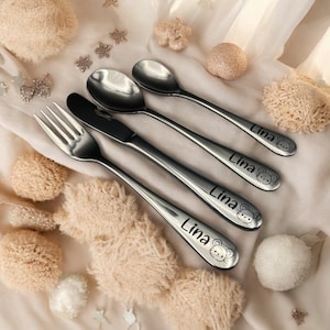 Children&#39;s cutlery personalized with name and motif - gift for children