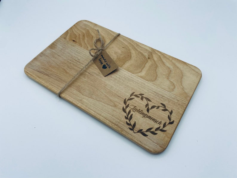 Planche à petit-déjeuner avec gravure individuelle en bois image 6