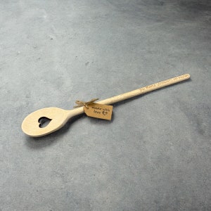 Wooden spoon personalized with engraving