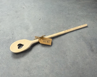 Wooden spoon personalized with engraving