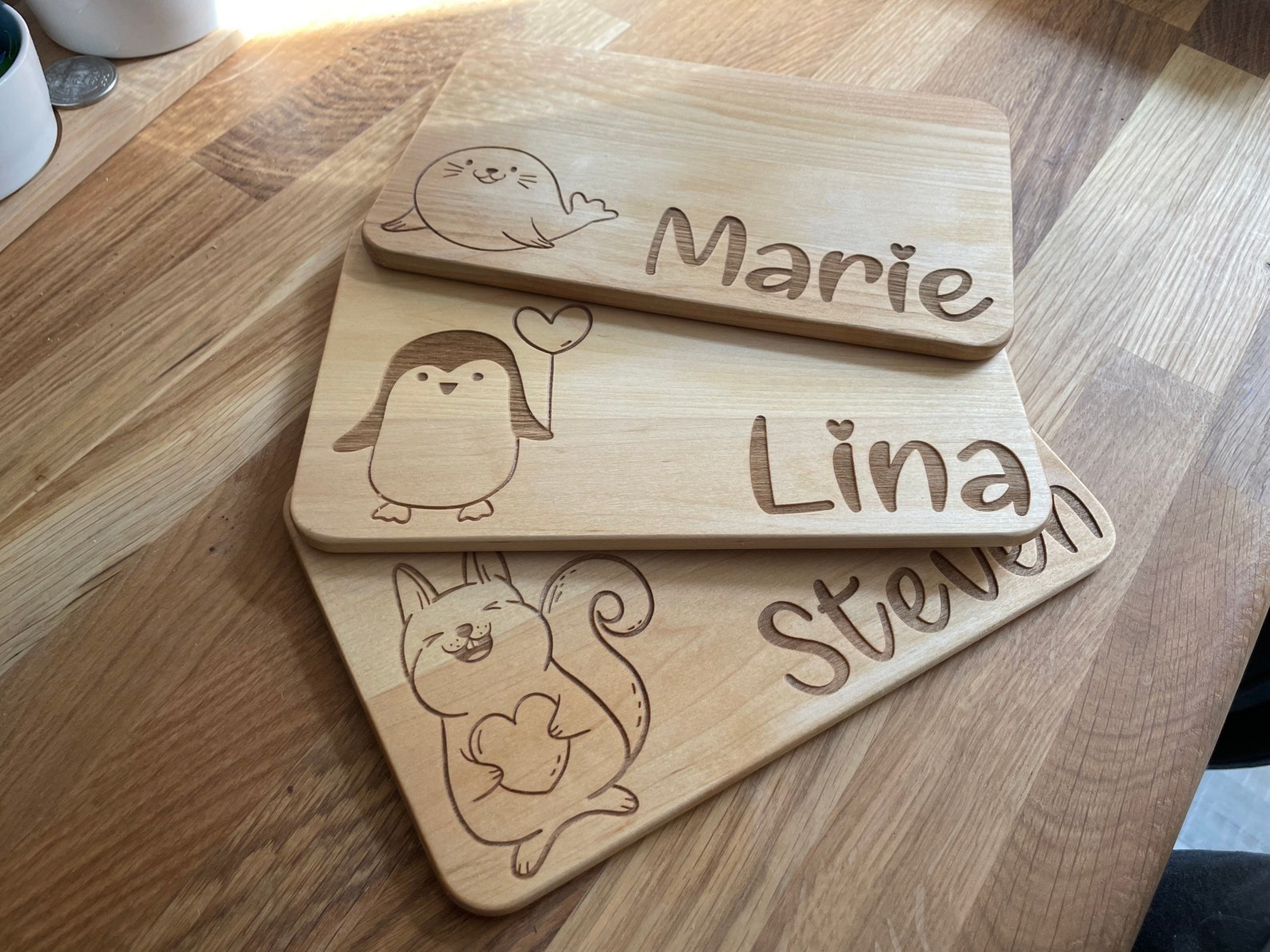 Personalized children's breakfast board