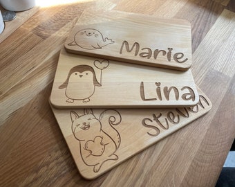 Personalized children's breakfast board