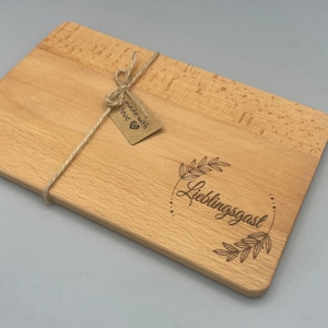 Personalized breakfast boards made of high-quality beech - individually designed and unique