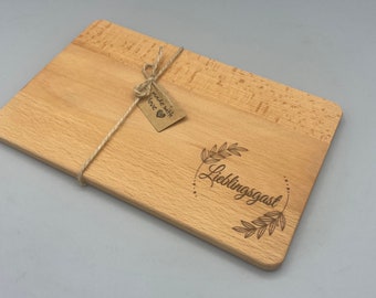 Personalized breakfast boards made of high-quality beech - individually designed and unique