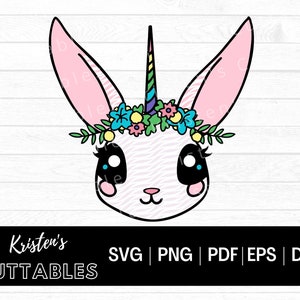 3D Bunny Unicorn SVG - Bunny Svg - Unicorn Svg - Rabbit Svg - 3D Svg - Lapin de Pâques SVG - Layered Svg - Easter Unicorn Svg - Cricut Dxf