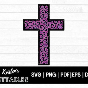 3D Kreuz SVG - Kreuz SVG - Christian SVG - Kreuz SVG Layered - Religiöses Svg - 3D Svg - Mandala SVG - Glaube Svg - Cricut Cut File - Dxf Eps