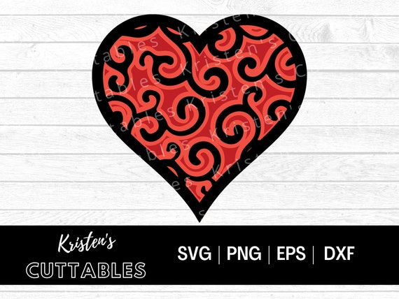 Paper Cut file for Cricut or Silhouette Svg Dxf Valentine's Day SVG Eps ...