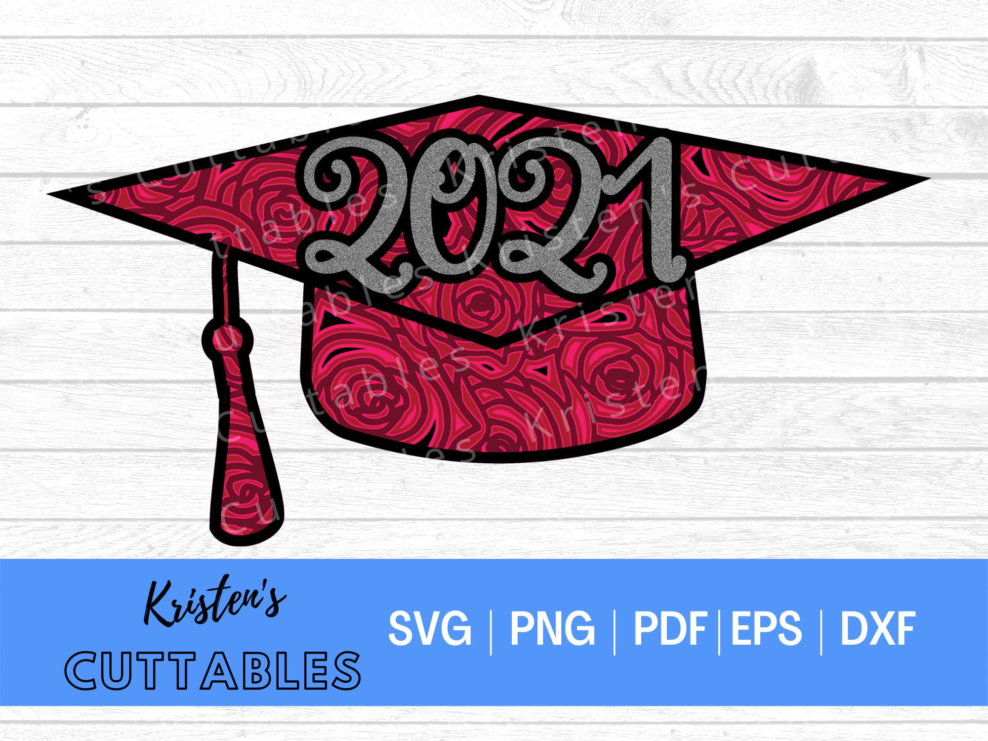 Download 3D Graduation Cap SVG Mandala Grad Cap SVG Girl Graduation | Etsy