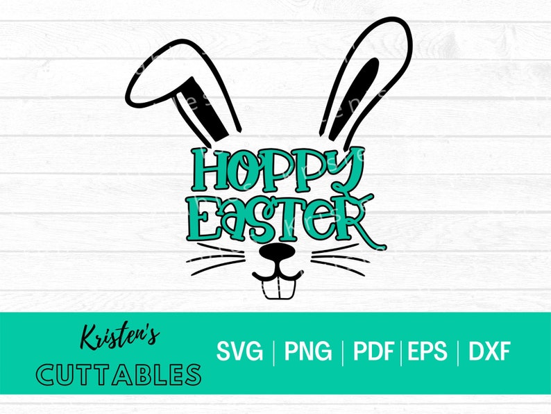 Silhouette Spring Decor Cricut Hoppy Easter SVG Easter Bunny PNG Easter Sign Cut File Easter Decoration SVG Happy Easter Dxf