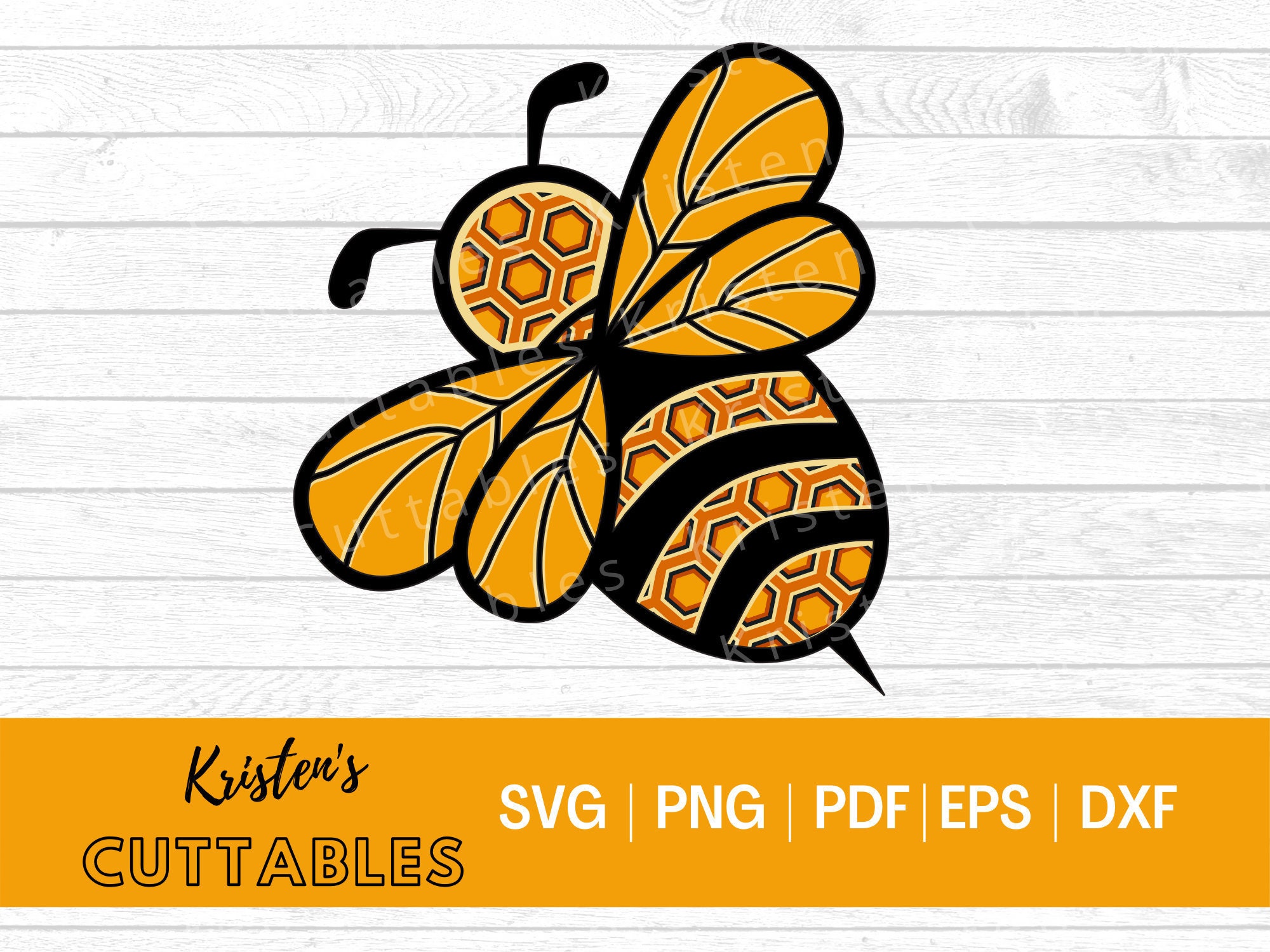 Download 3D Bee SVG Layered Bee SVG Bumblebee Svg Honeycomb Eps | Etsy