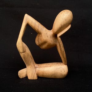 Balinese Handmade Abstract 6 Wooden Sculpture Size 15 cm x 11 cm x 3 cm Wood Carving, Sculpture, Art from Bali Indonesia