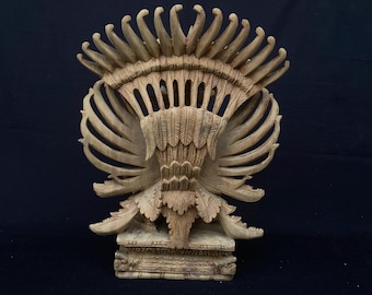 バリの手作り木製ガルーダ ウィスヌ彫刻、木彫り、バリ インドネシアの