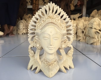 専用　インドネシア　バリ　木製彫刻 バリ・木彫り・女性像・No.200708-322・梱包サイズ200 | リサイクル