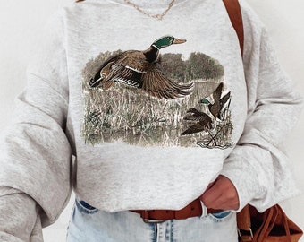 Vintage Duck Shirt, Duck Shirt, Retro Duck Shirt, Animal Lover Shirt, Fall Shirt, Mallard Shirt, Retro Fall Shirt, Vintage Fall Shirt
