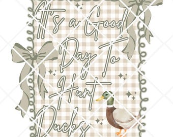 Vintage Duck png, Grandmillenial Duck png, Retro Duck png, Mallard png,Gingham png,Mama Duck png, Coquette Duck, Camo Mama png, Duck Hunting