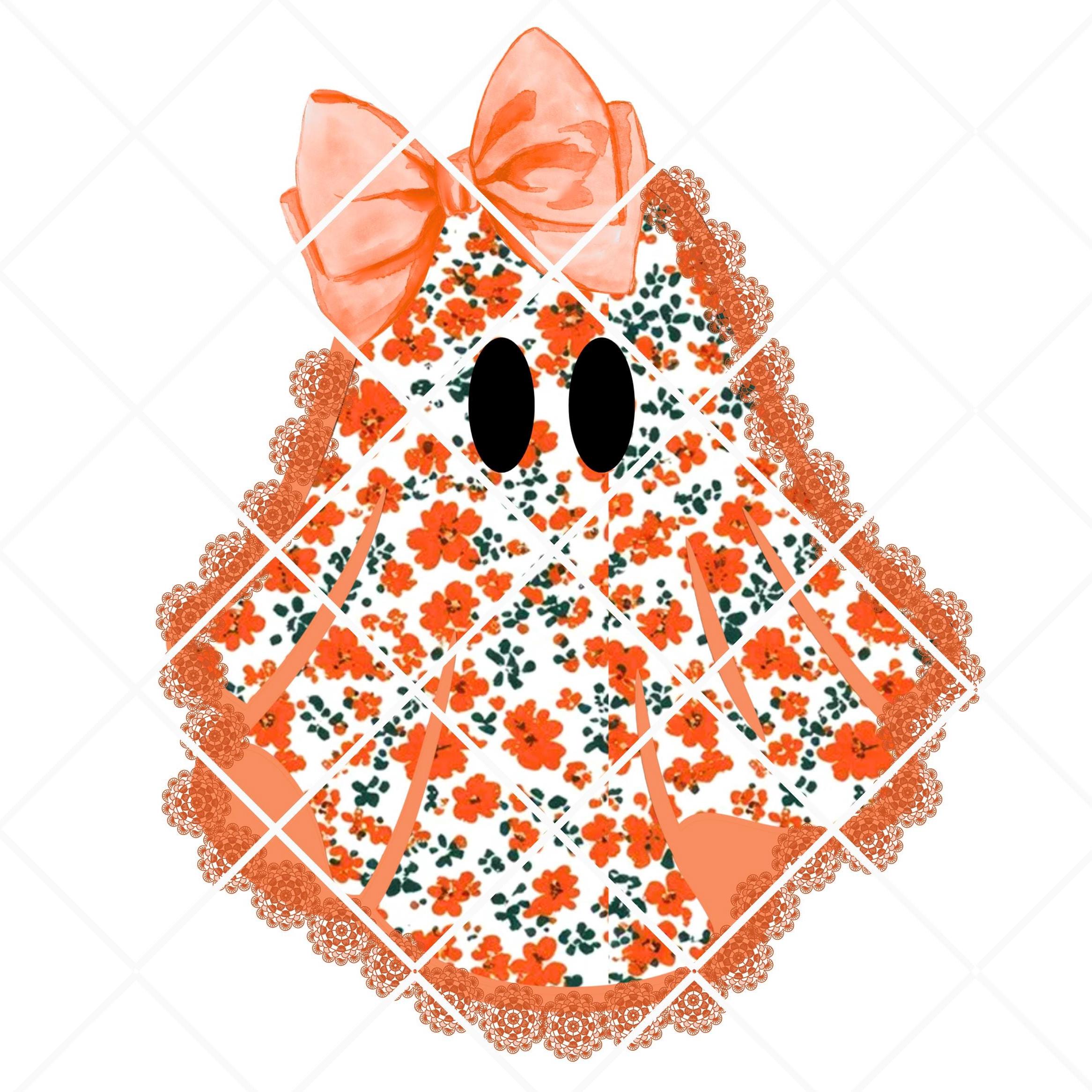 Preppy Fall png, Ghost png, Floral Fall png,Lace Ditsy Floral Fall png,Autumn,Coquette Fall png, Trendy Fall,Girly Floral,Vintage Retro Fall