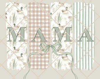 Vintage Duck png, Grandmillenial Duck png, Retro Duck png, Mallard png, Gingham png,Mama Duck png,Mallard Mama png,Camo Mama png,BrushStroke