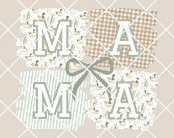 Vintage Duck png, Grandmillenial Duck png, Retro Duck png, Mallard png, Gingham png,Mama Duck png,Mallard Mama png,Camo Mama png,Brushstroke