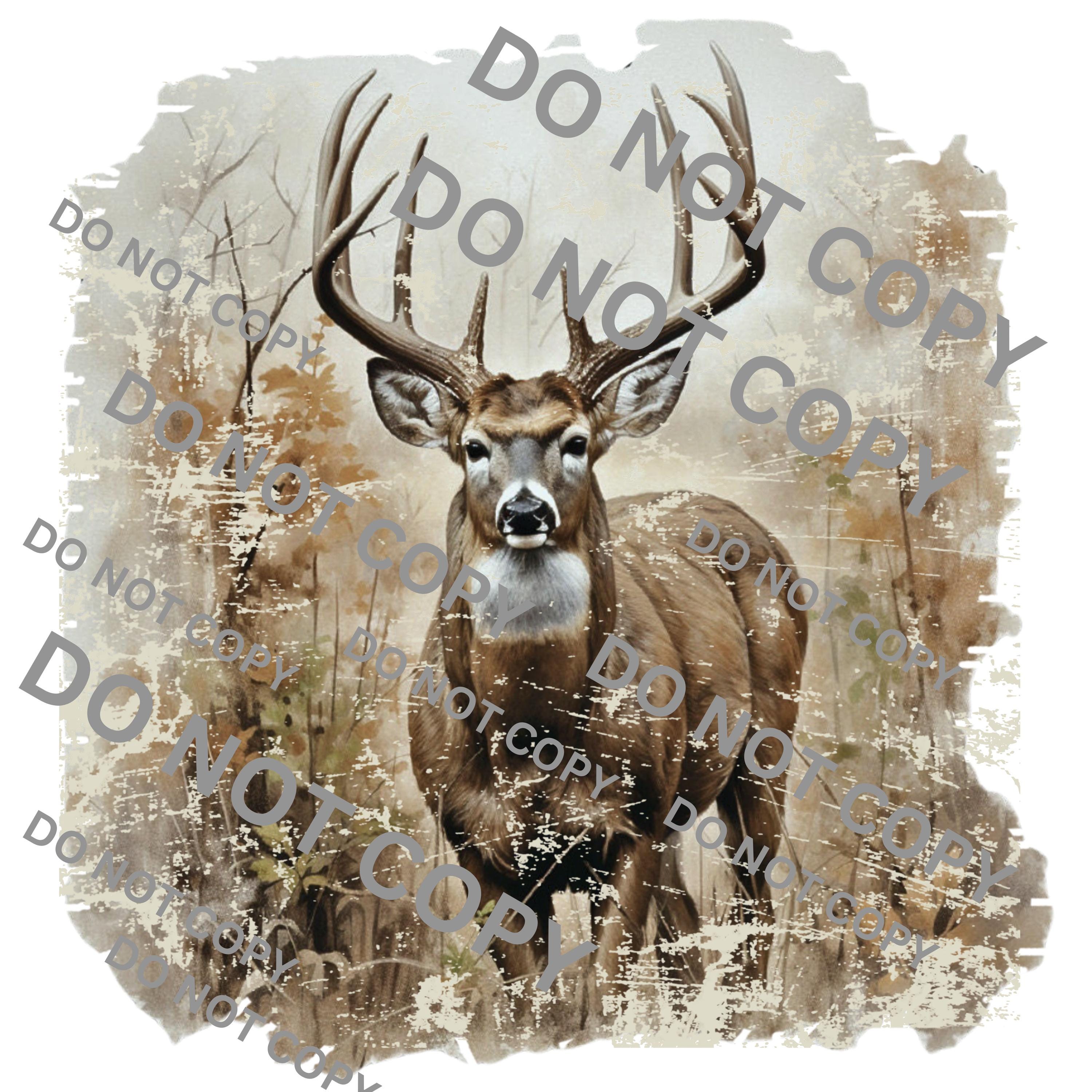 Vintage Deer Png, Deer Png, Buck Png, Deer Hunting Png, Retro Deer Png ...