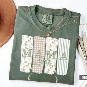 Vintage Duck Shirt, Grandmillenial Duck Shirt, Mallard Mama Shirt, Preppy Mama Shirt, Camo Mama Shirt, Retro Duck Tee,Brushstroke Mama Shirt