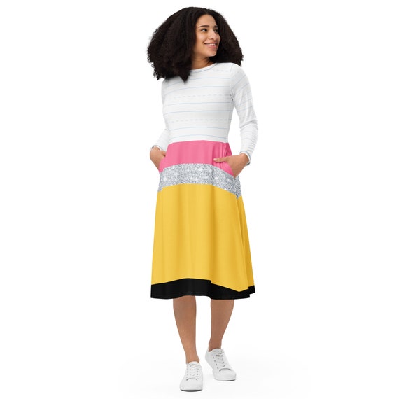 cute pencil dresses Teacher Dress, Teacher Dress, Pencil Dress, Teacher Dress, Pencil Outfit, Teacher Outfit, Pencil Skirt, Teacher Skirt, School Color:PALE ORCHID HAZE Odella Off Shoulder Dress: new_womenclothingonly Long sleeve without shoes