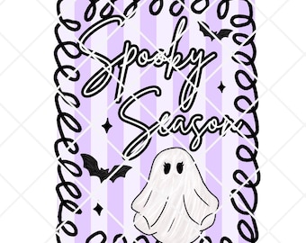 Coquette Halloween png, Preppy Ghost png, Preppy Halloween png,Brushstroke Fall, Girly Spooky,Hand Drawn Fall png,Ghost png, Bats,Cute Ghost