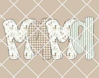 Vintage Duck png, Grandmillenial Duck png, Retro Duck png, Mallard png, Gingham png, Mama Duck png, Mallard Mama png, Camo Mama png
