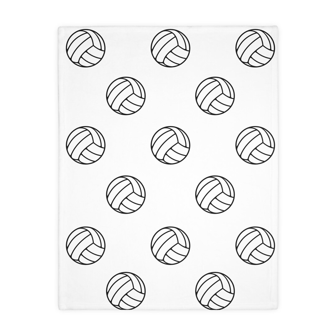 Reversible Volleyball Blanket Volleyball Blanket Gift Team Etsy