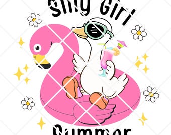 Gänse Sommer png, Adrette Gans png, niedliche Retro Gans png, lustige Gans png, Boho Blumengans, Kokettengans, adrette Blumen, trendige Gans png