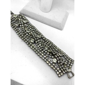 Vintage oversized Strass Armband Hollywood Regency