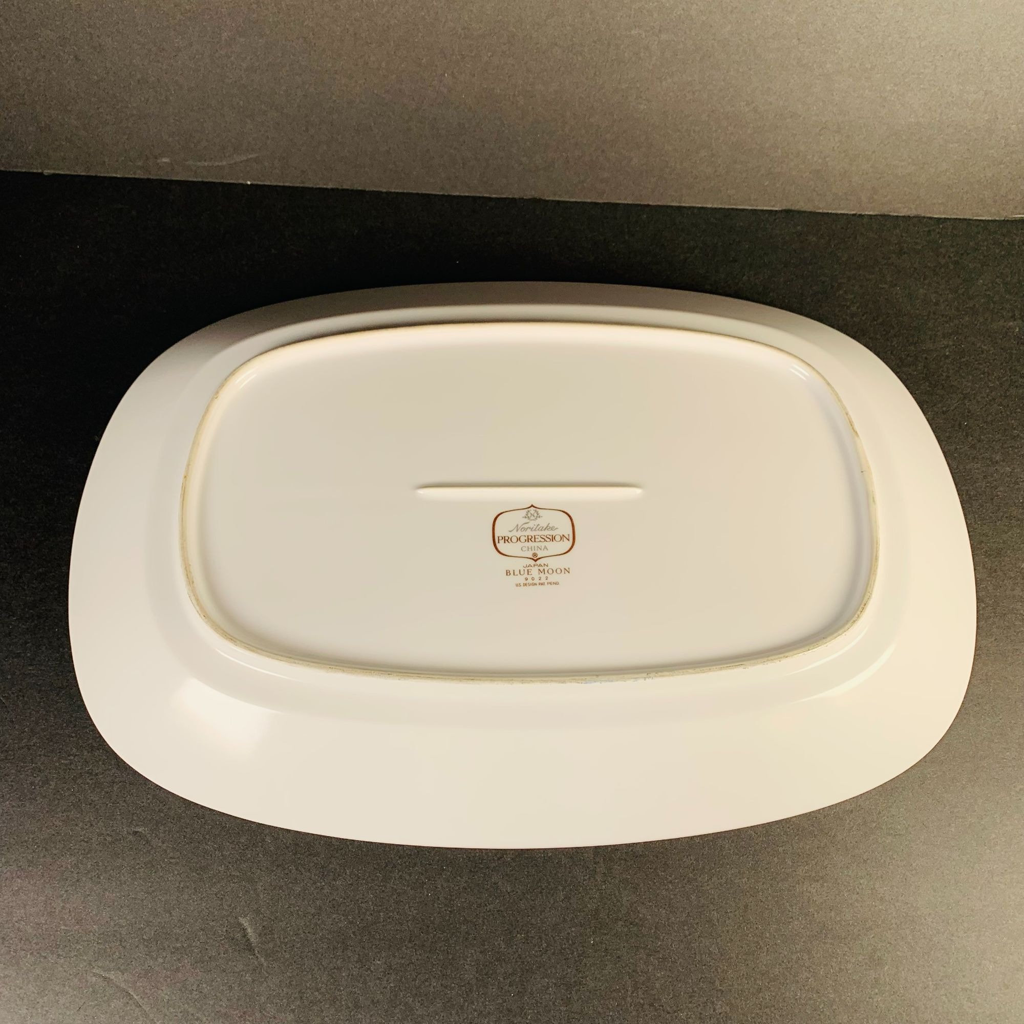 NORITAKE Progression China Japan Blue Moon 9022 Platter Vintage