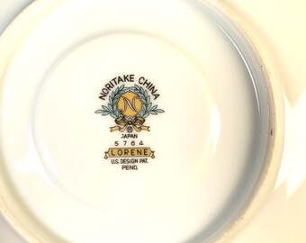 Noritake Lorene China Dinnerware Pattern # 5764 Saucer Plate