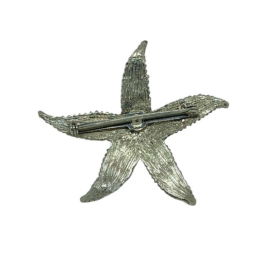 Silver Starfish Brooch - image 4