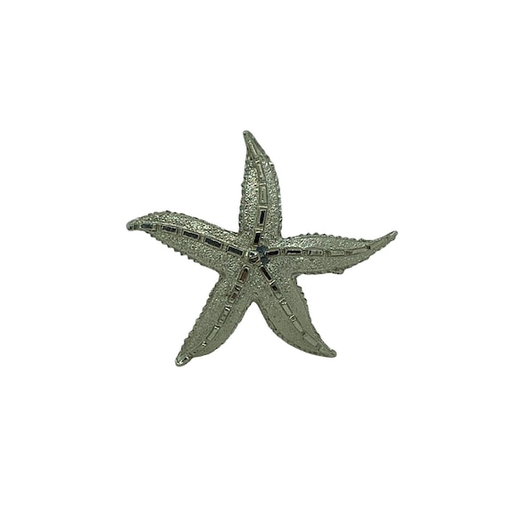 Silver Starfish Brooch - image 2