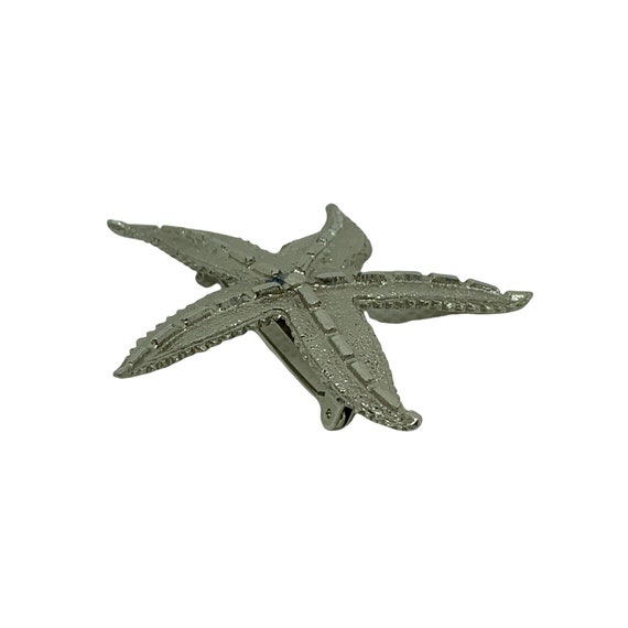 Silver Starfish Brooch - image 3