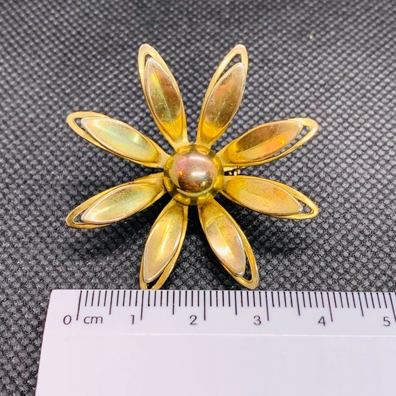 Bronze/Brass Flower 3D Brooch Pin - image 2