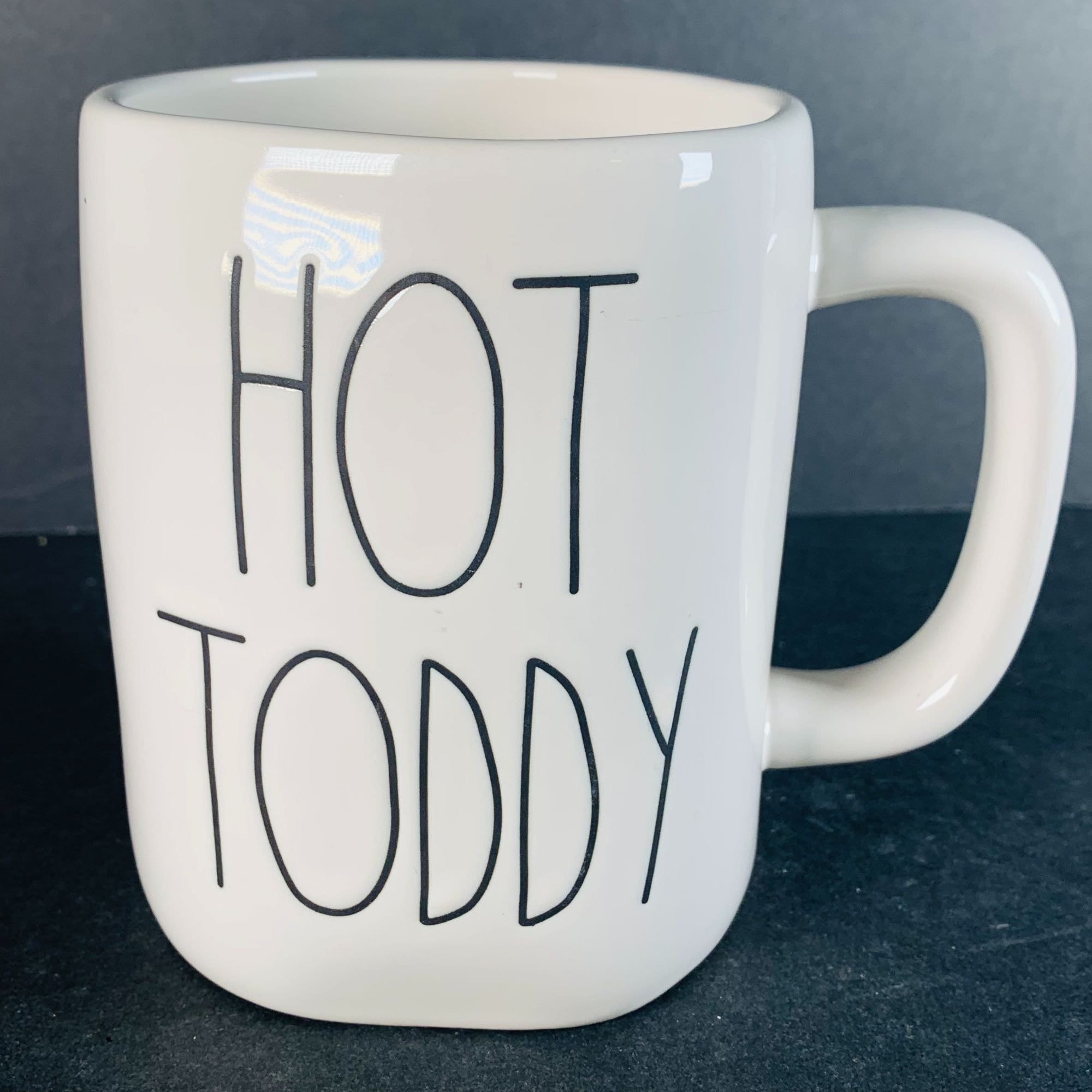 RAE DUNN hot Toddy Ceramic Mug Black White 