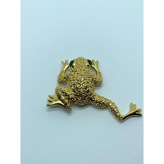 Napier Frog Brooch vintage signed - image 3