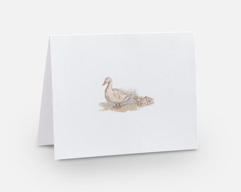 Mother Goose Card | blank card | 4x5.5 | watercolor | Mother's Day | Baby Shower