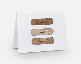 Get Well Soon Card | blank card | 4x5.5 | watercolor