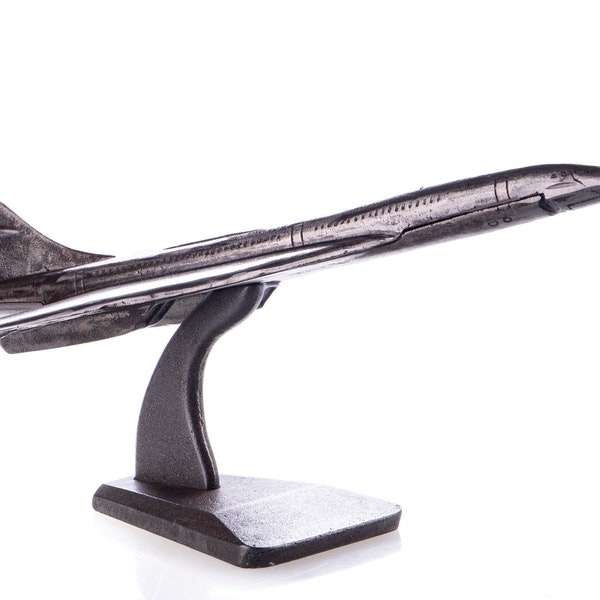 Vintage Concorde, Desk Decoration Large Metal Model, Iron Airplane Model