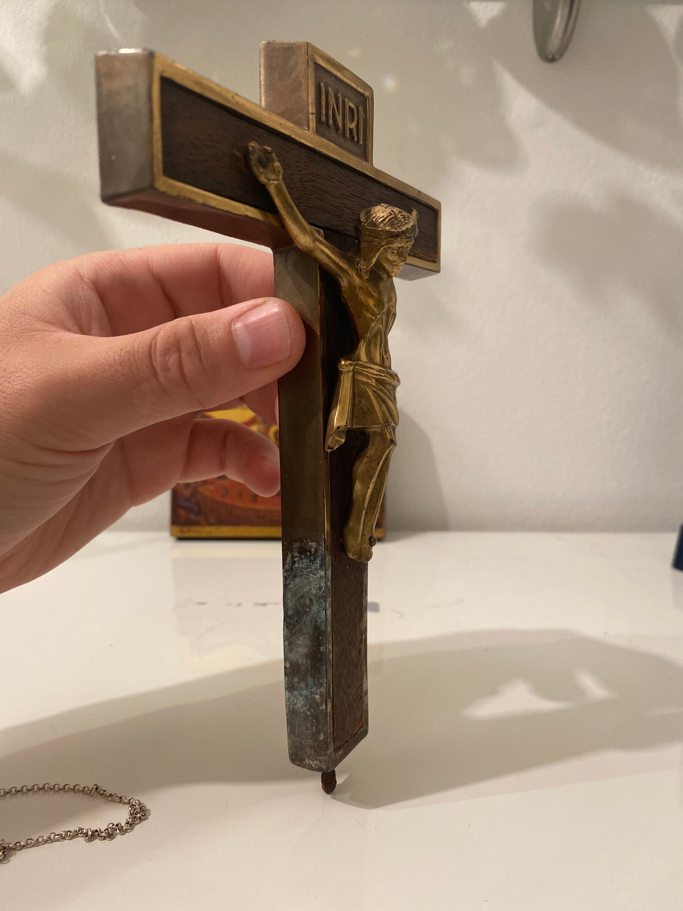 INRI Old Crucifix Jesus on the Cross Altar Cross Wall Cross Wood ...