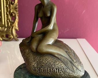 Bronzefigur  Meerjungfrau