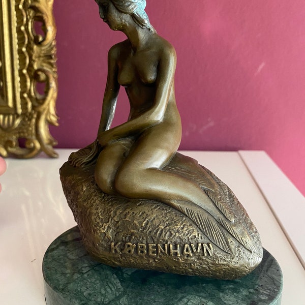 Bronzefigur  Meerjungfrau